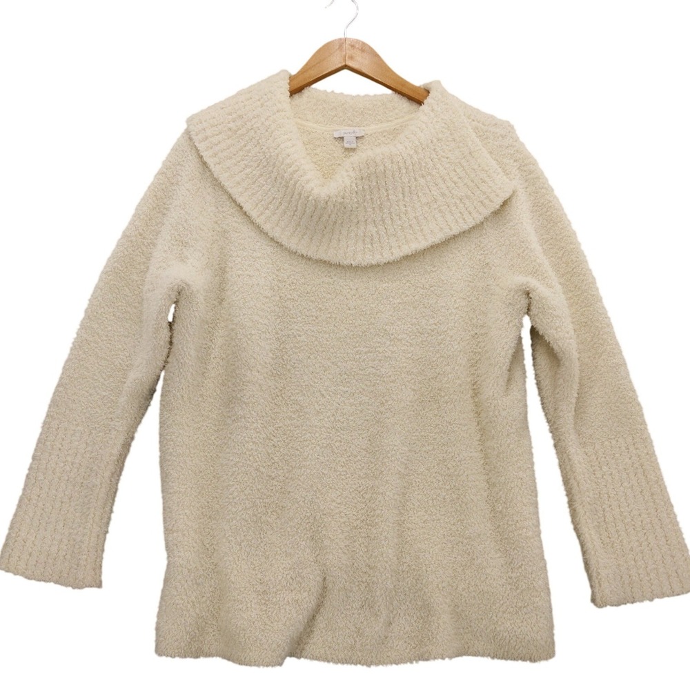 Pure Jill Boucle‎ Chenille Cowl Neck Sweater Sz XL Textured Pullover